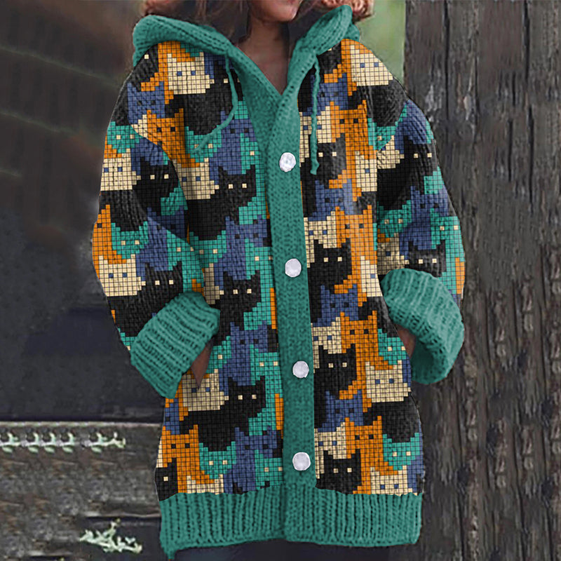 Zeitloser Vintage-Stil Strickjacke