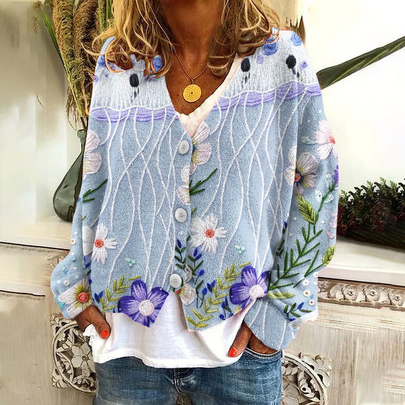 Anmutig gestaltete Strickjacke
