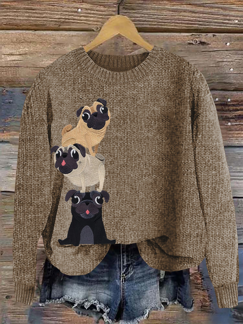 Zeitloser Vintage-Stil Pullover