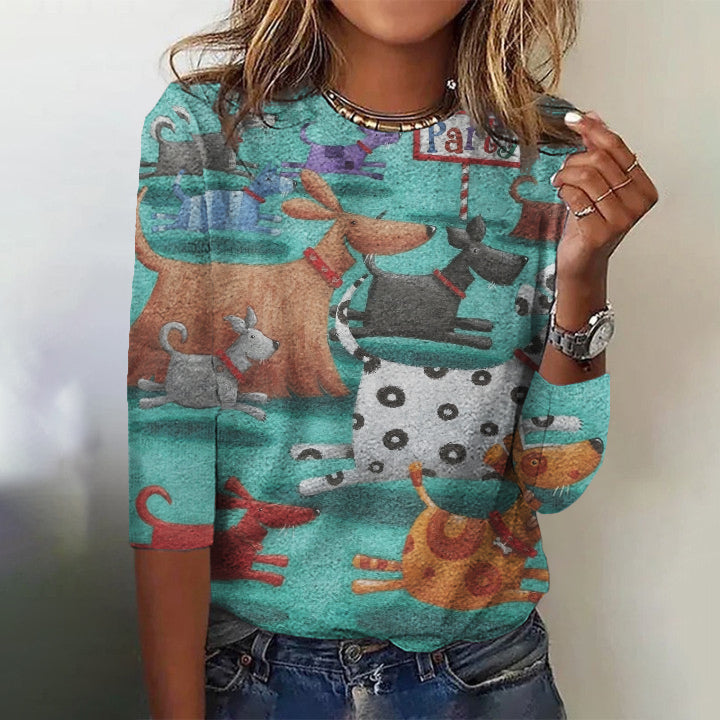 Anmutig gestaltete T-Shirt