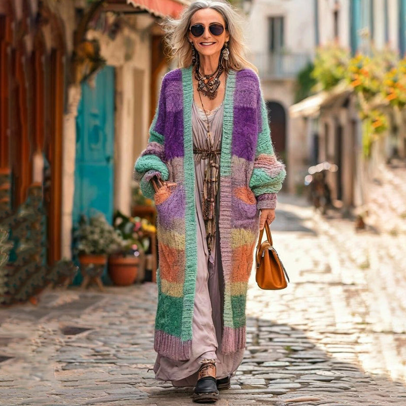 Zeitloser Vintage-Stil Strickjacke
