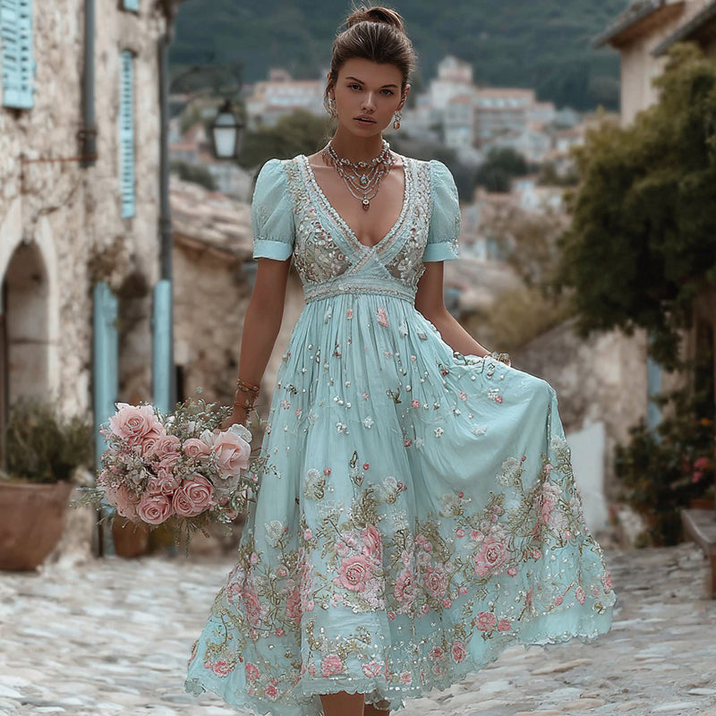 Zeitloser Vintage-Stil Kleid