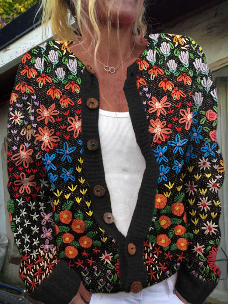 Elegant gestaltete Strickjacke