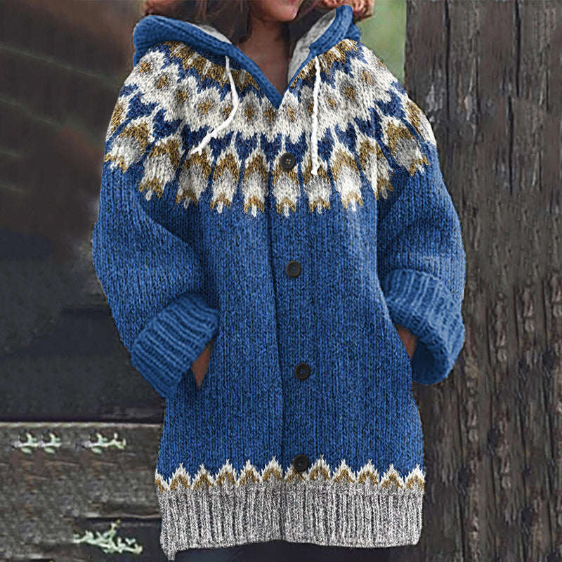 Zeitloser Vintage-Stil Strickjacke