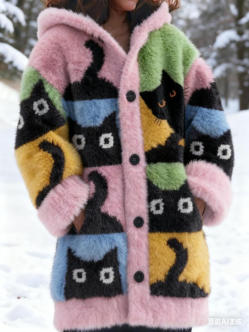 Durchdacht gestaltete Strickjacke