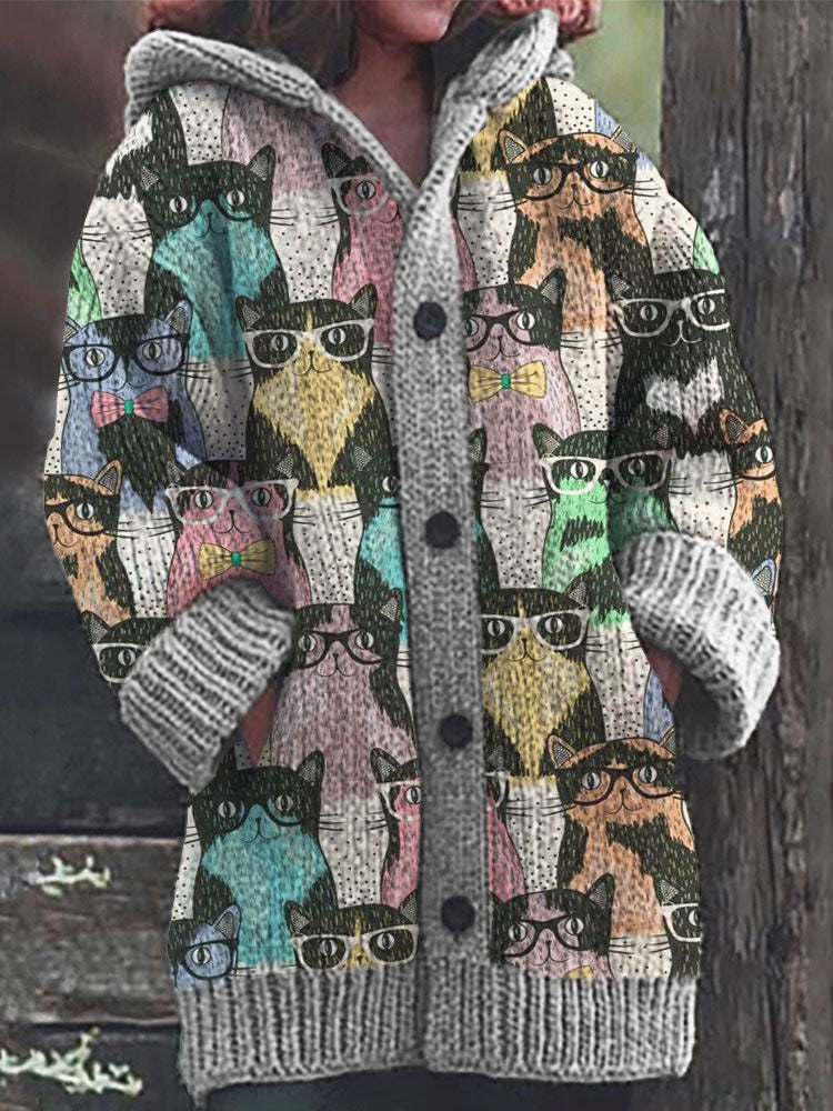 Zeitloser Vintage-Stil Strickjacke