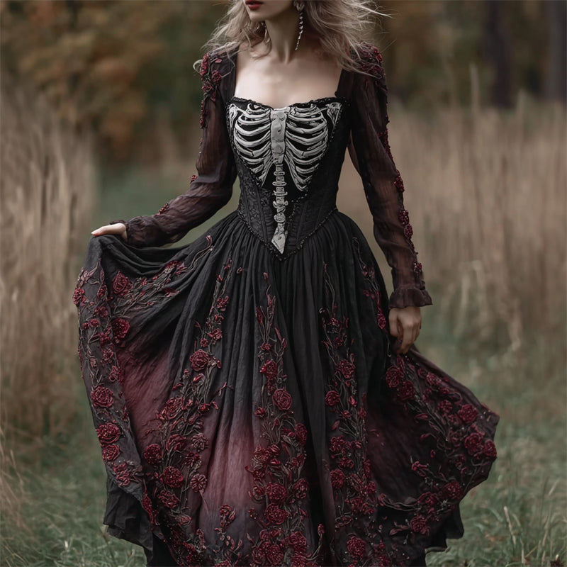 Klassisch gestaltete Kleid