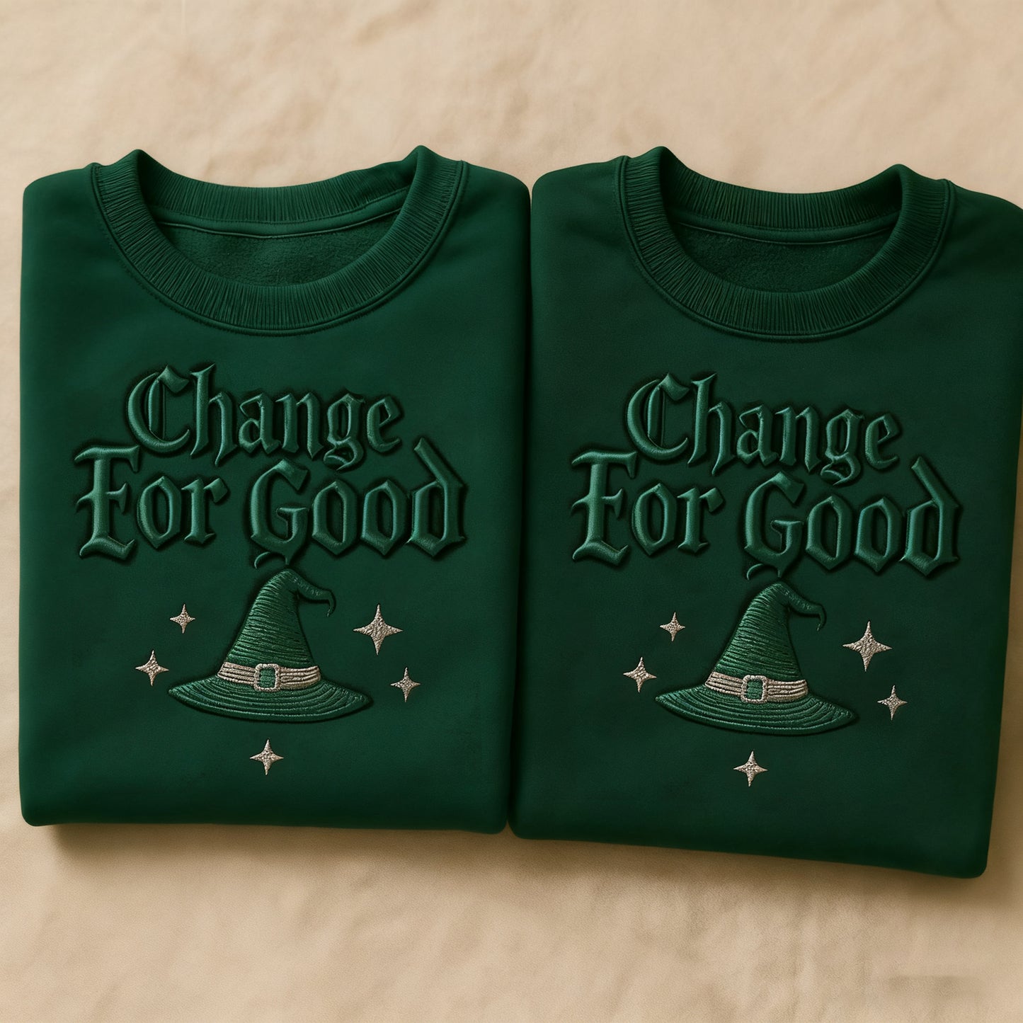Comstylish Halloween 2025 Slogan Embroidery Art Sweatshirt