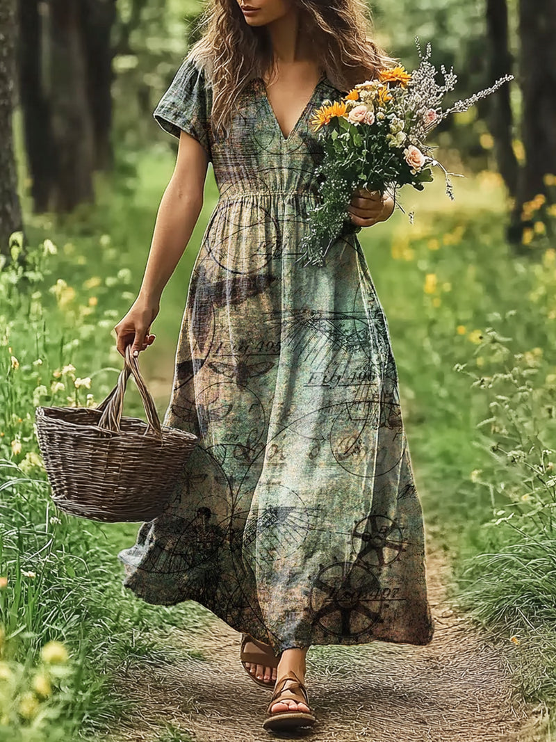 Klassisch gestaltete Kleid