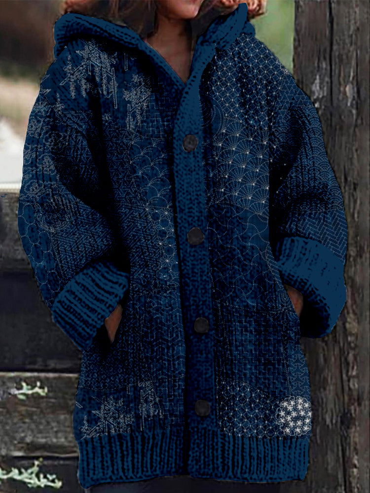 Zeitloser Vintage-Stil Strickjacke