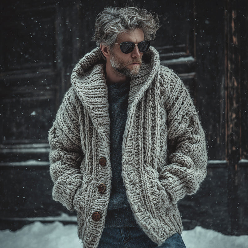 Klassische Vintage Strickjacke