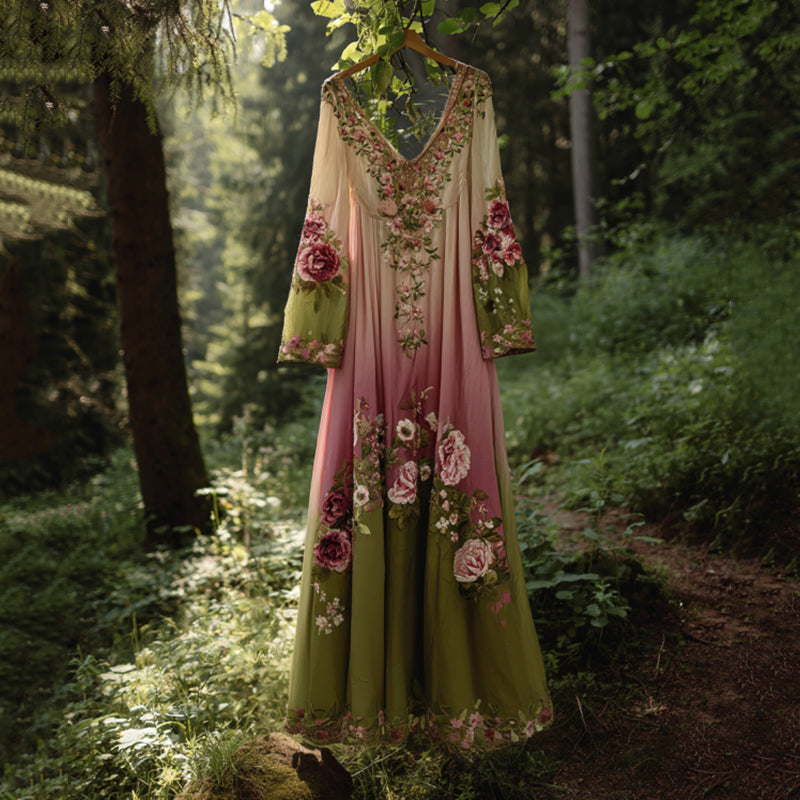Klassisch gestaltete Kleid