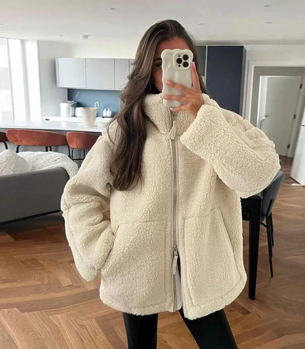 MW | Jacke mit Reißverschluss und Stehkragen