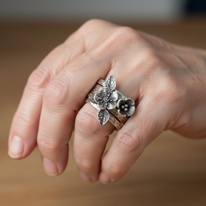 Atemberaubende Silber Ring für den Alltag
