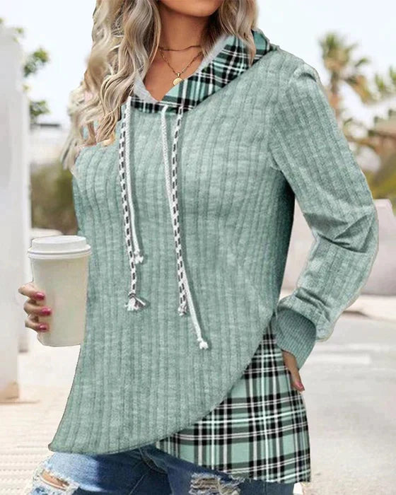 MW | Karierter Kapuzenpullover