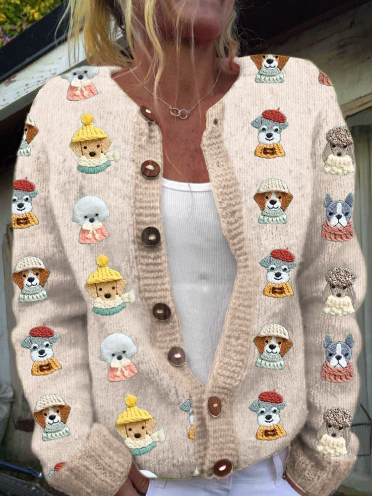 Elegant gestaltete Strickjacke