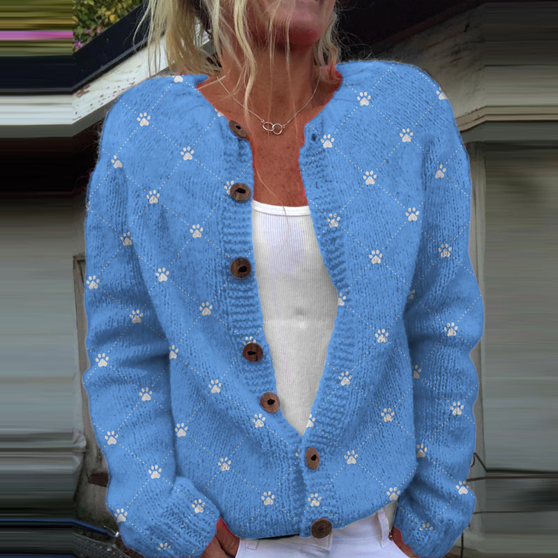 Durchdacht gestaltete Strickjacke