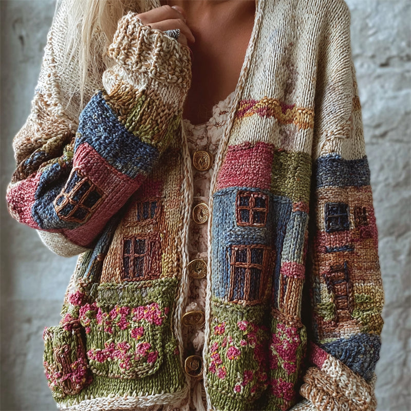 Elegant gestaltete Strickjacke