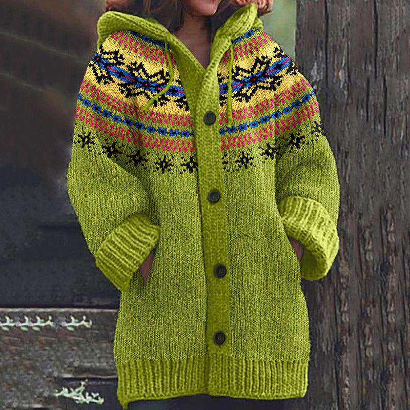 Durchdacht gestaltete Strickjacke
