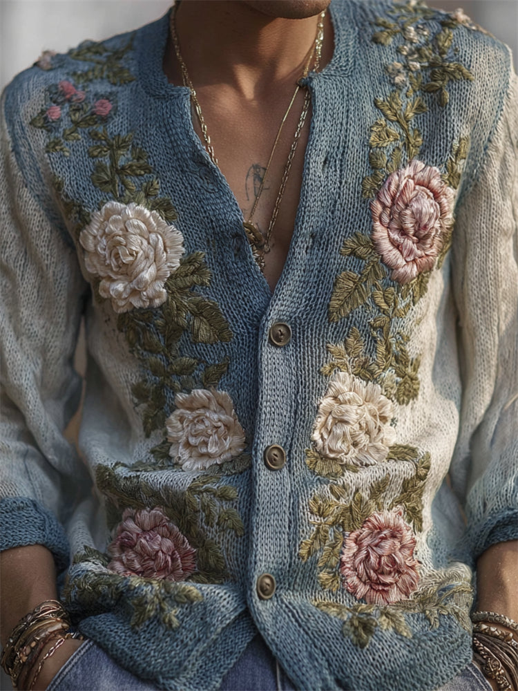Klassische Vintage Strickjacke