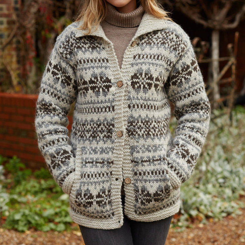 Klassische Vintage Strickjacke