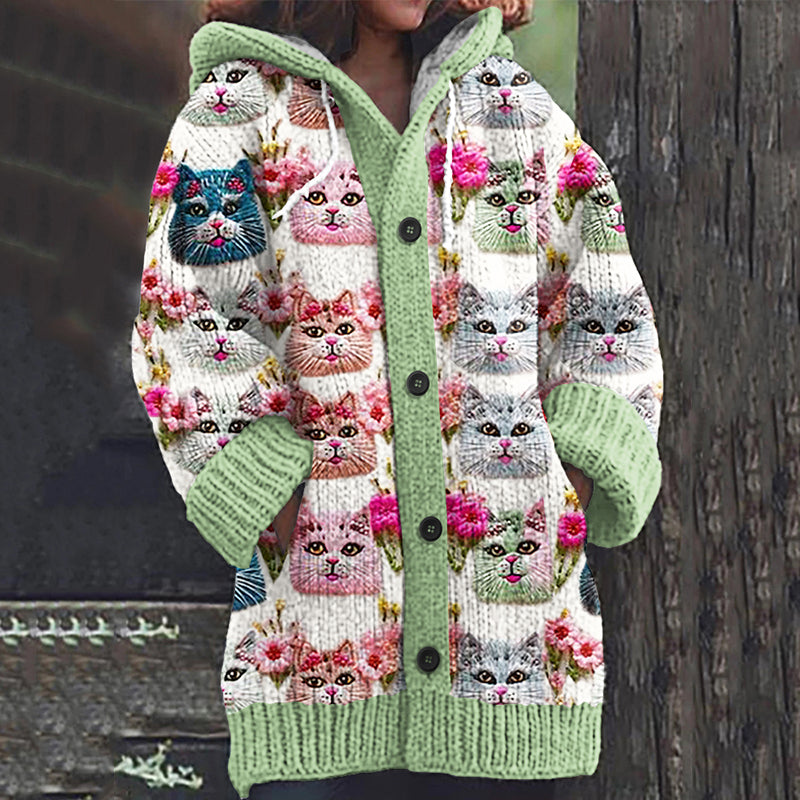 Durchdacht gestaltete Strickjacke