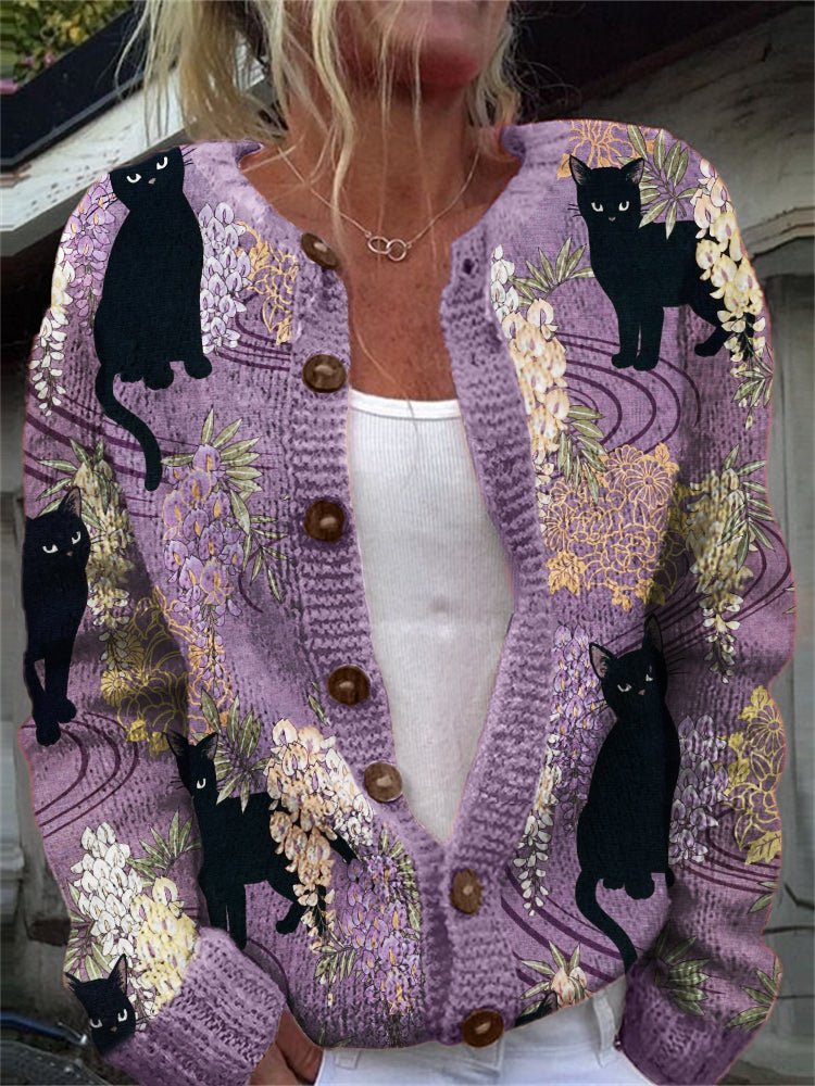 Klassische Vintage Strickjacke