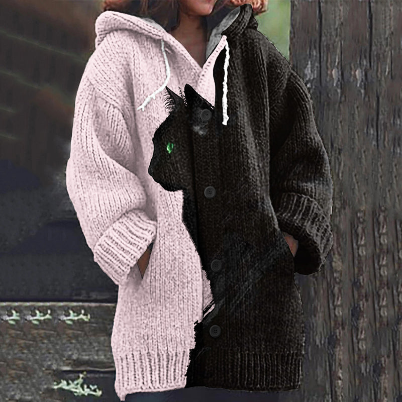 Klassisch designte Strickjacke