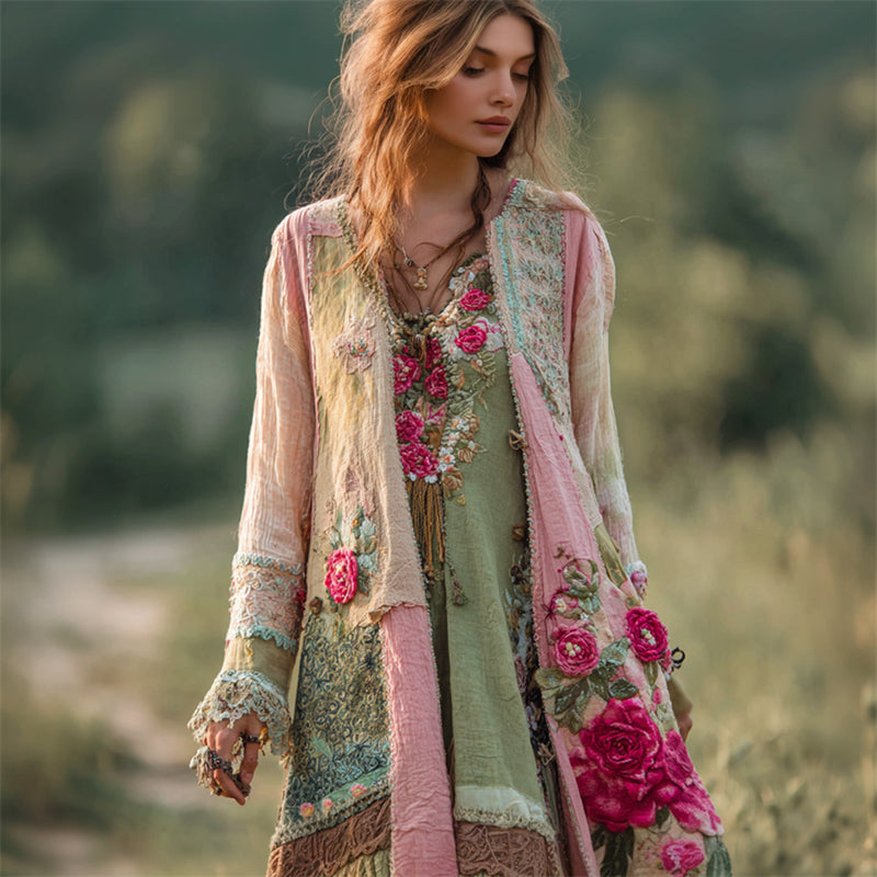 Wunderschön gefertigte Strickjacke