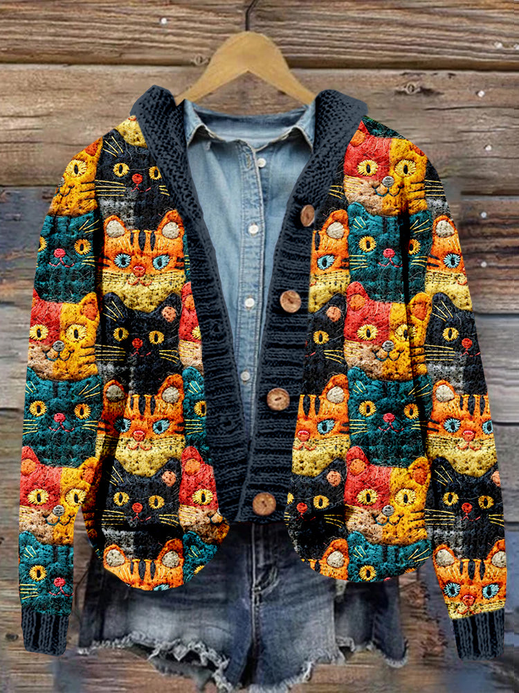 Anmutig gestaltete Strickjacke