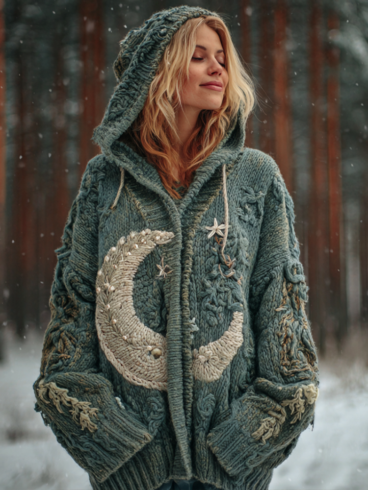 Durchdacht gestaltete Strickjacke