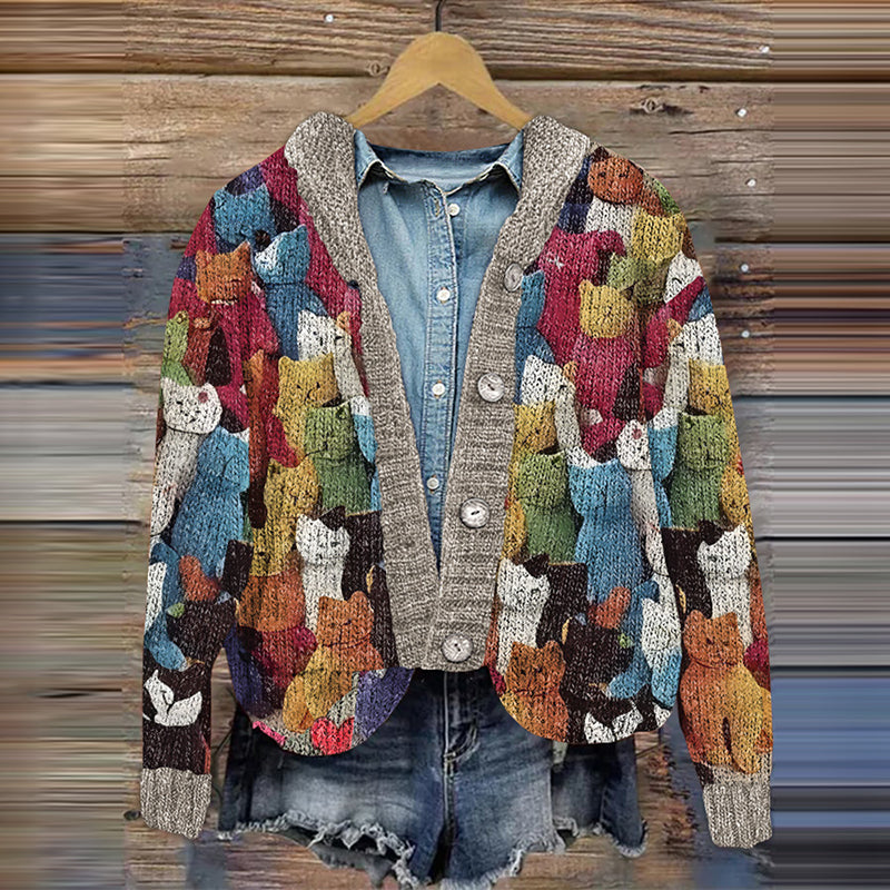 Anmutig gestaltete Strickjacke