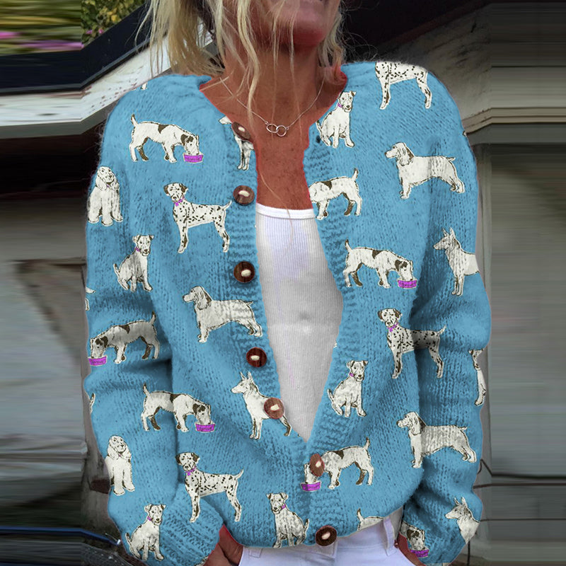 Anmutig gestaltete Strickjacke
