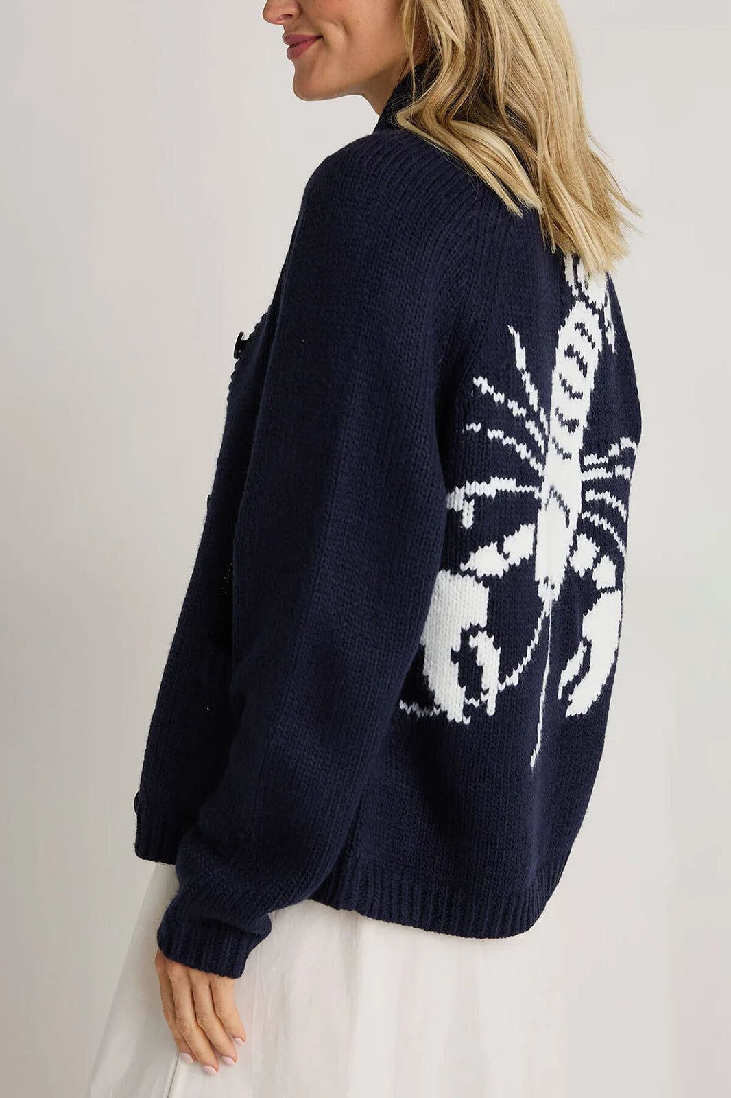 Vintage-inspirierte Strickjacke
