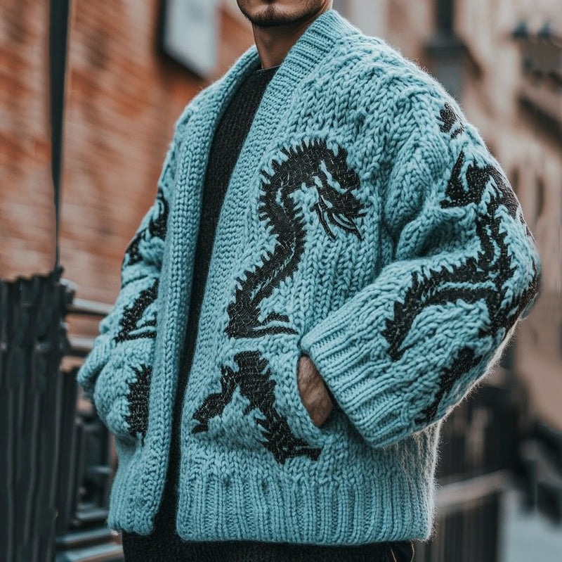 Durchdacht gestaltete Strickjacke