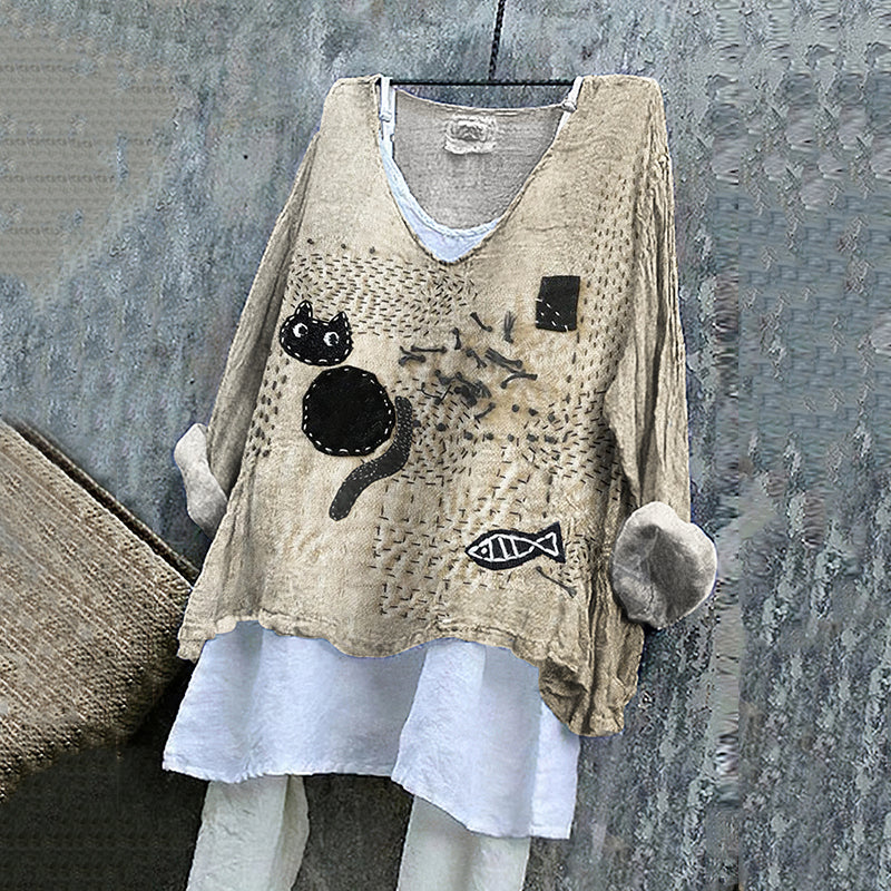 Vintage inspirierte Bluse