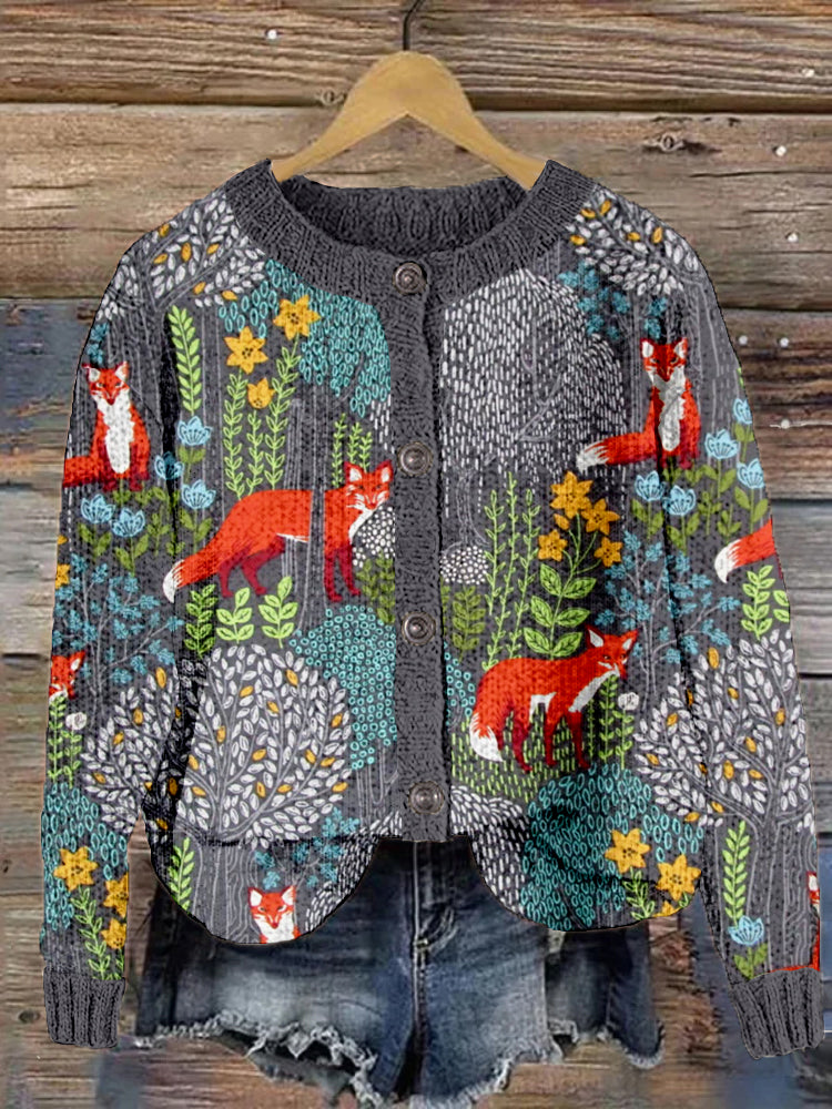 Durchdacht gestaltete Strickjacke