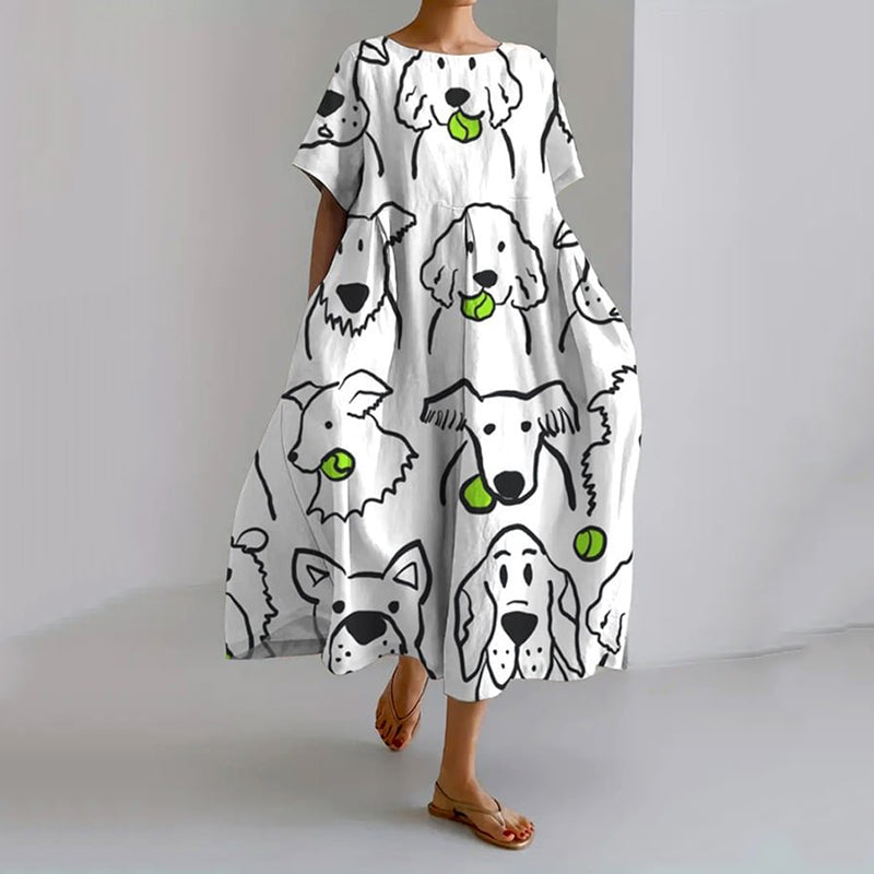 Klassisch gestaltete Kleid