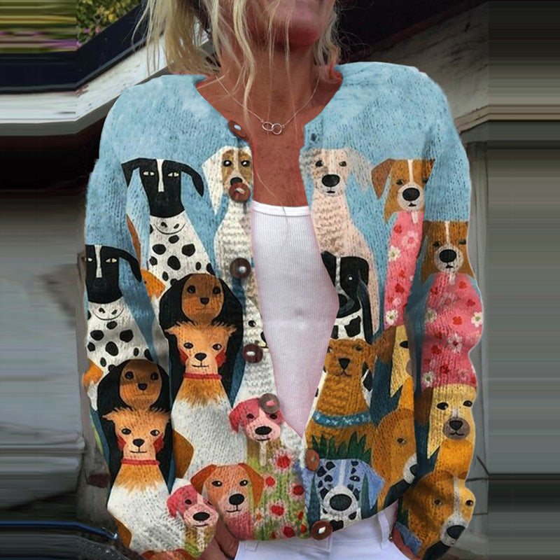 Durchdacht gestaltete Strickjacke