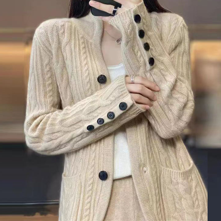 Klassische Vintage Strickjacke