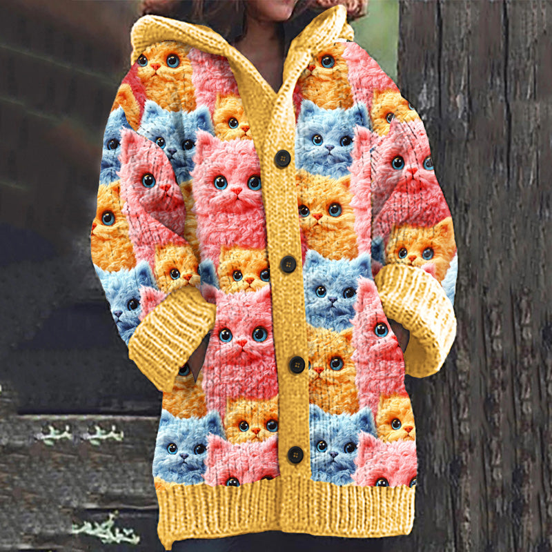 Durchdacht gestaltete Strickjacke