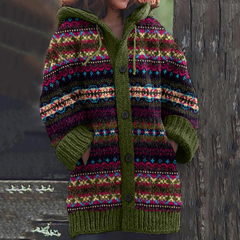 Durchdacht gestaltete Strickjacke