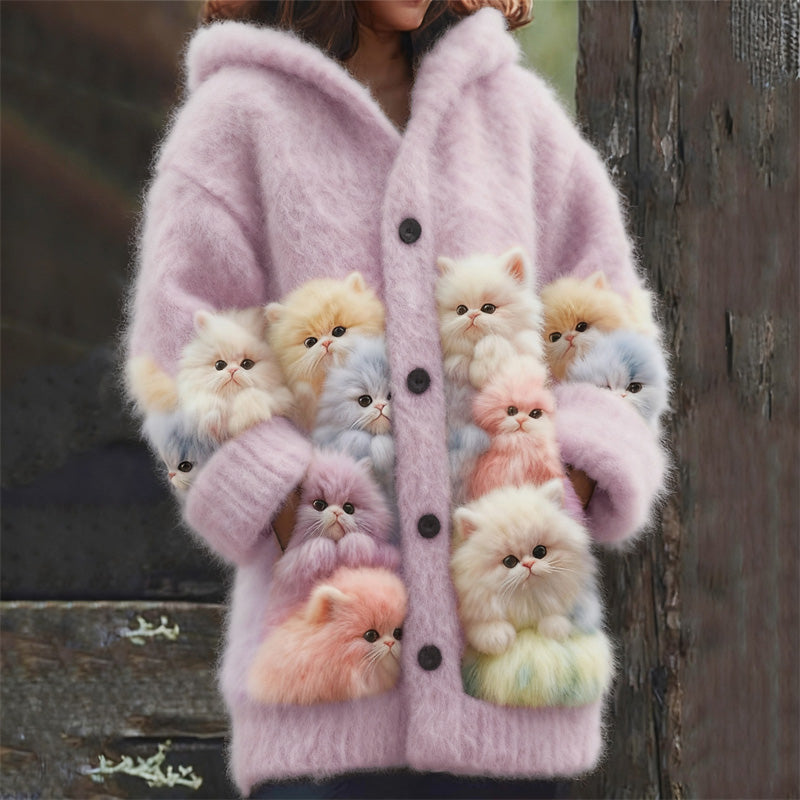 Wunderschön gefertigte Strickjacke