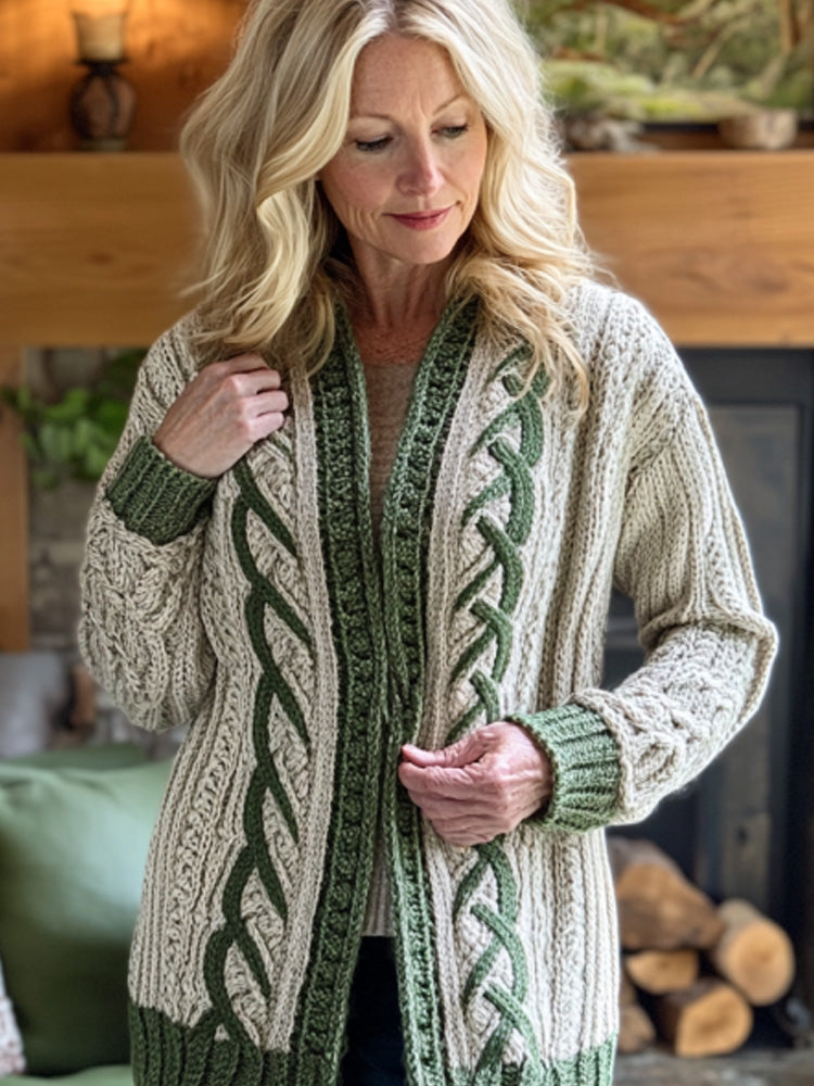 Klassische Vintage Strickjacke