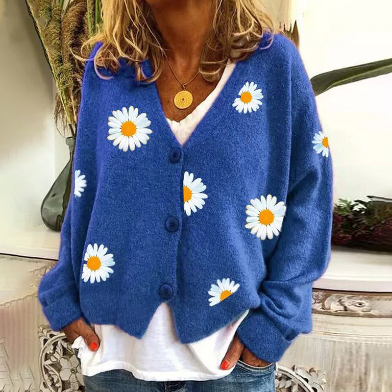 Durchdacht gestaltete Strickjacke