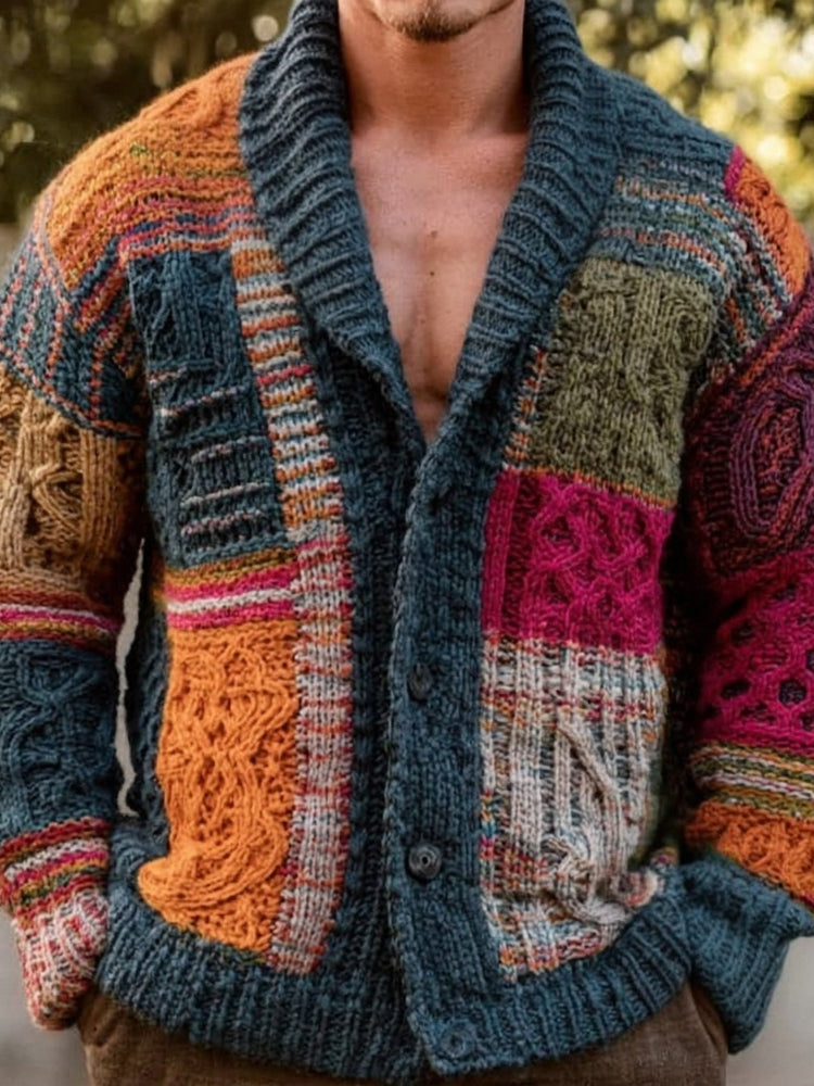 Zeitloser Vintage-Stil Strickjacke