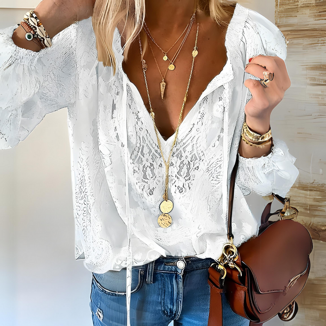 MW | Gehäkelte Boho Bluse für Frauen