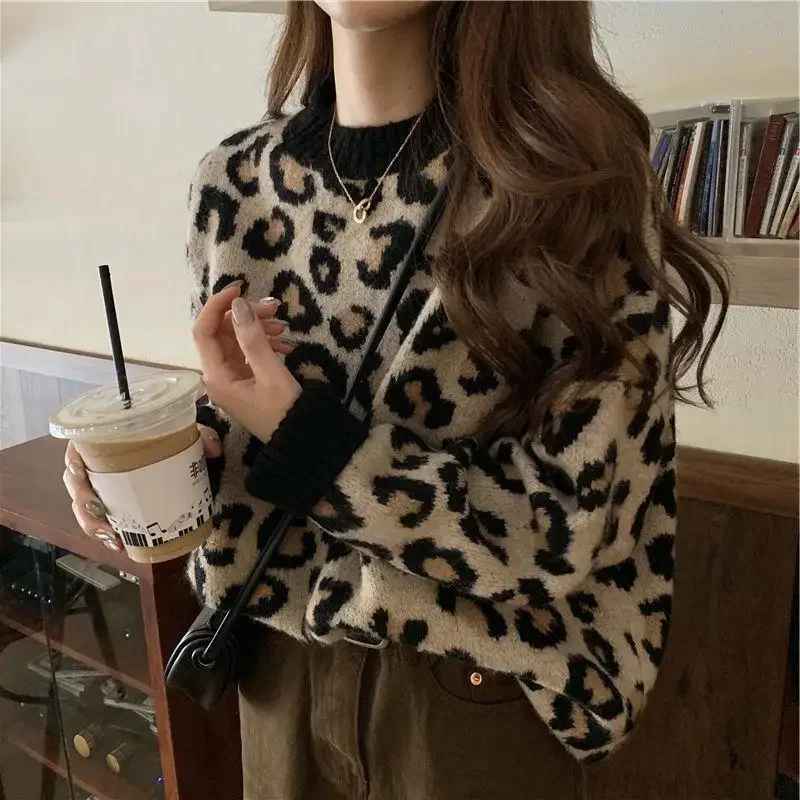 MW | Gemütlicher Pullover mit Leopardenmuster