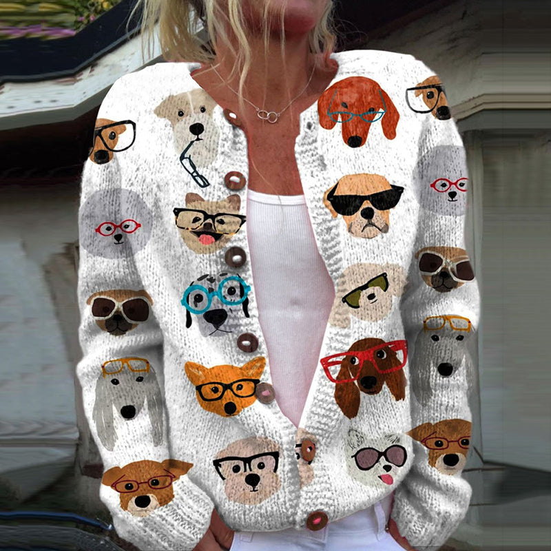 Durchdacht gestaltete Strickjacke