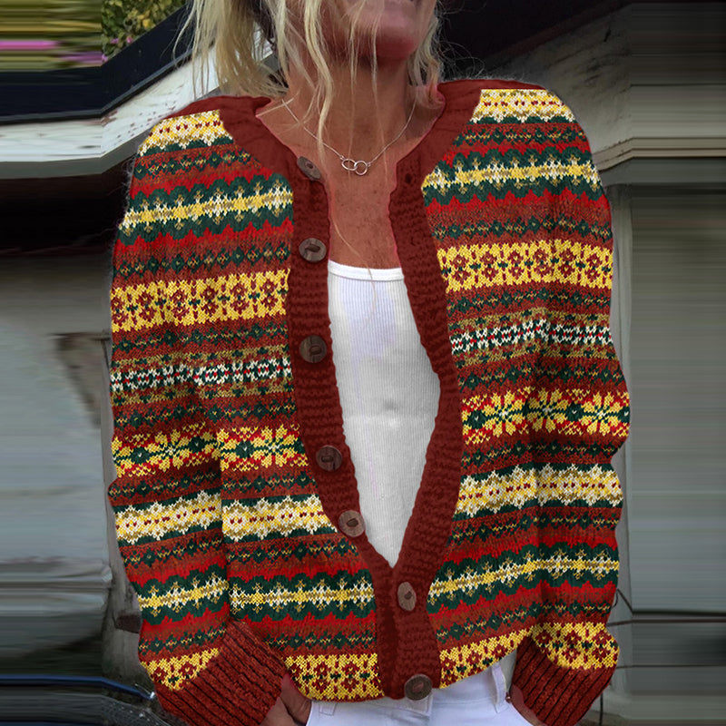 Klassische Vintage Strickjacke